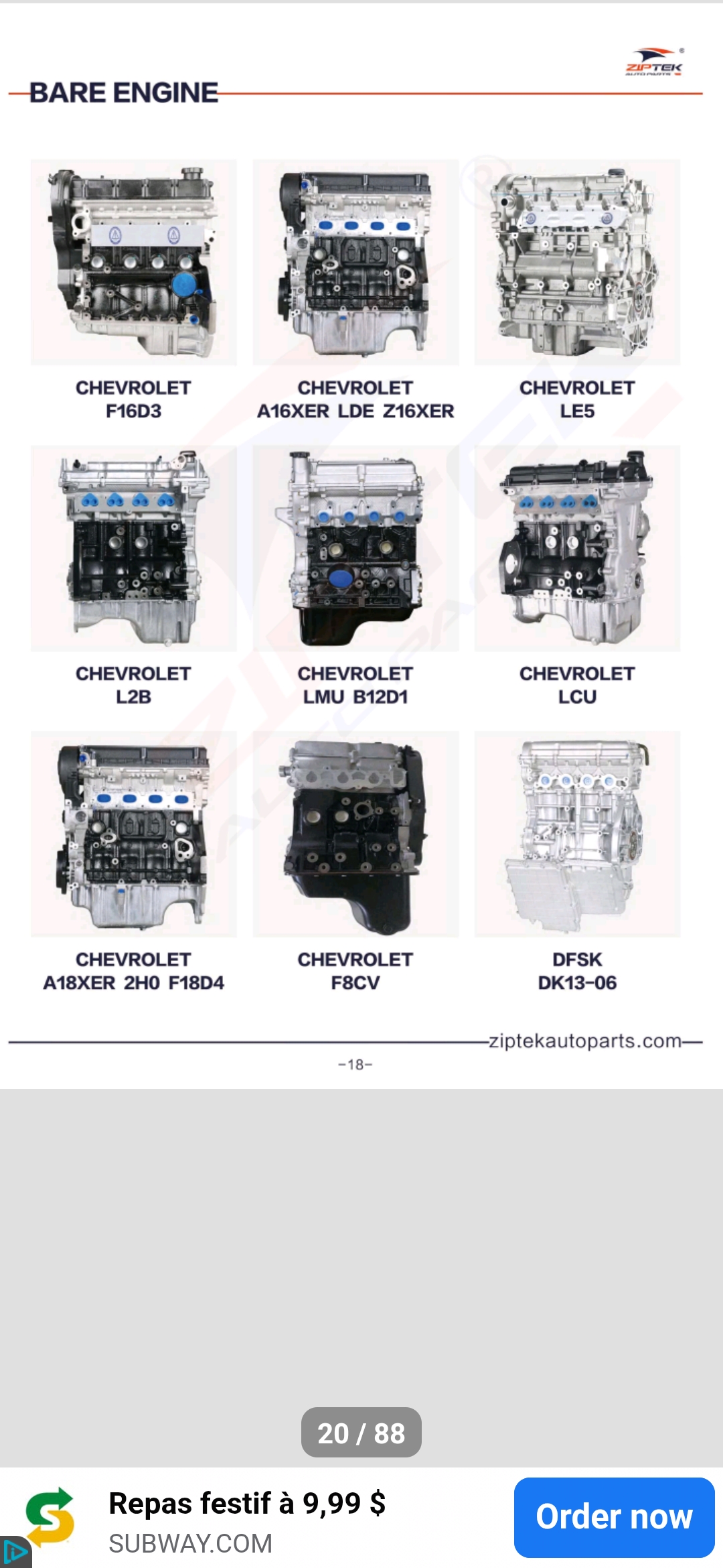 Image du produit Bare Engine Chevrolet