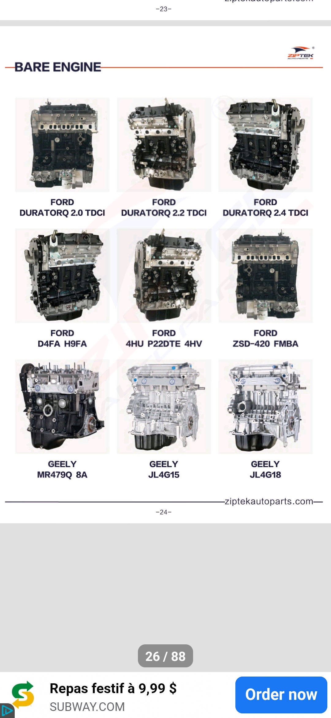 Image du produit Bare Engine Ford