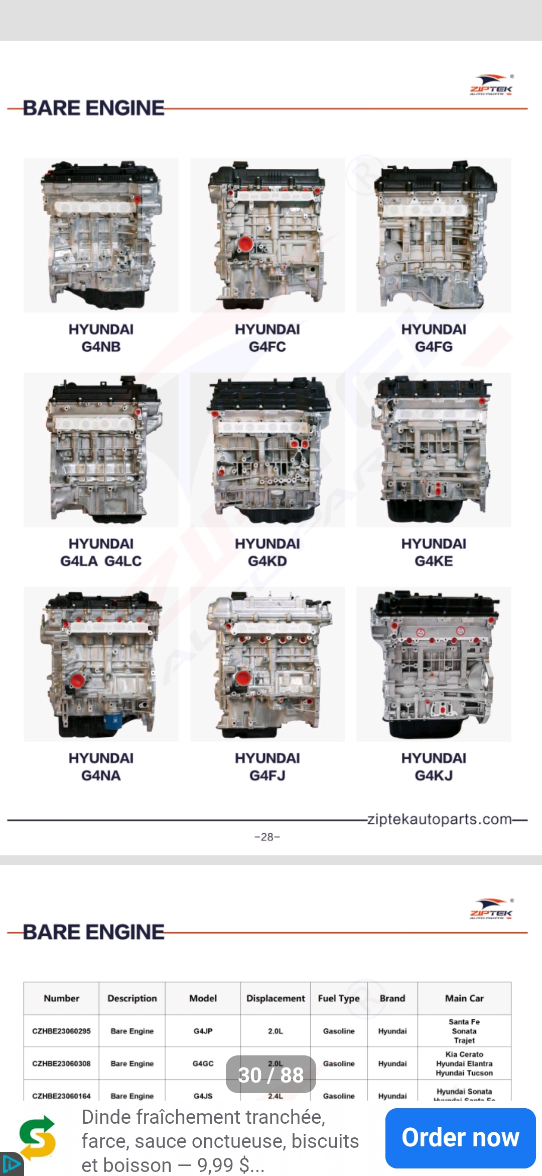 Image du produit Bare Engine Hyundai