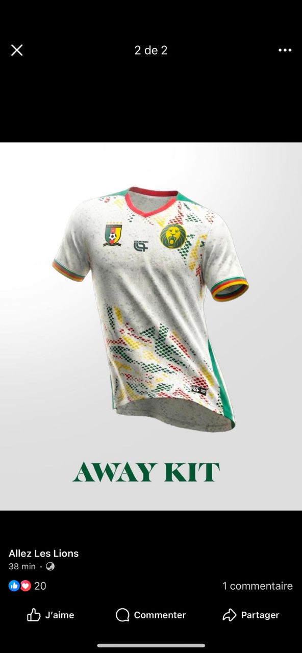 Image du produit Maillot Du Cameroun le Nouveau